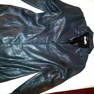 Leather coat